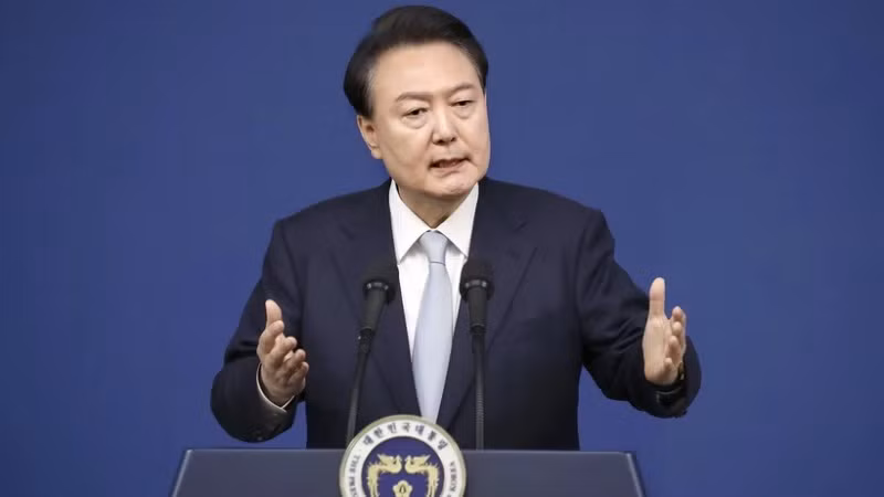 Tổng thống Hàn Quốc Yoon Suk Yeol. (Ảnh: Kyodo/TTXVN)