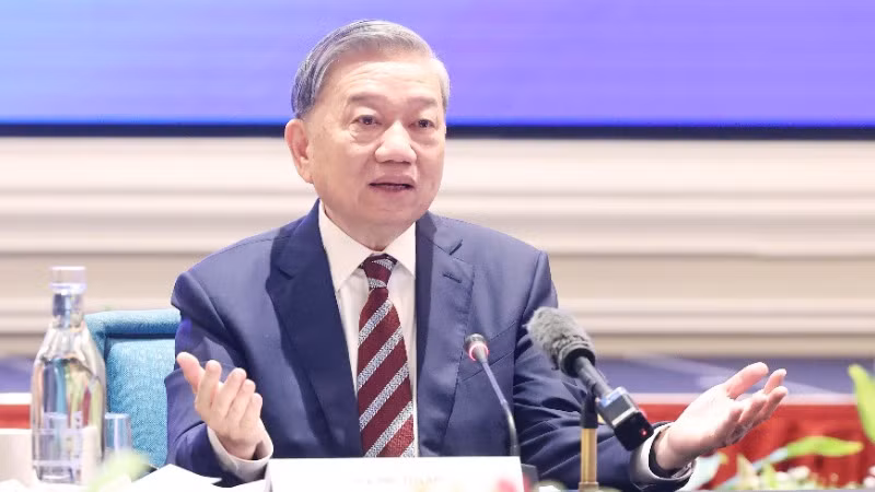 Tổng Bí thư Tô Lâm phát biểu tại Tọa đàm doanh nghiệp Việt Nam-Singapore. (Ảnh: Thống Nhất/TTXVN) Tổng Bí thư Tô Lâm phát biểu tại Tọa đàm doanh nghiệp Việt Nam-Singapore. (Ảnh: Thống Nhất/TTXVN)