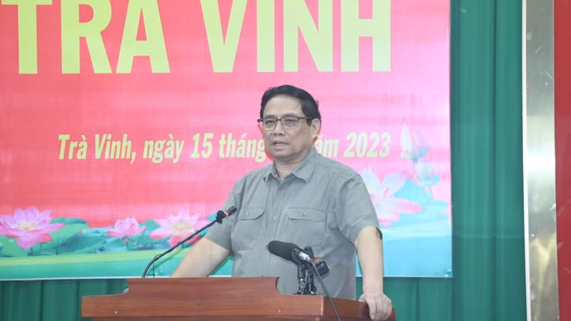 Thủ tướng Phạm Minh Chính phát biểu tại buổi làm việc. Thủ tướng Phạm Minh Chính phát biểu tại buổi làm việc.