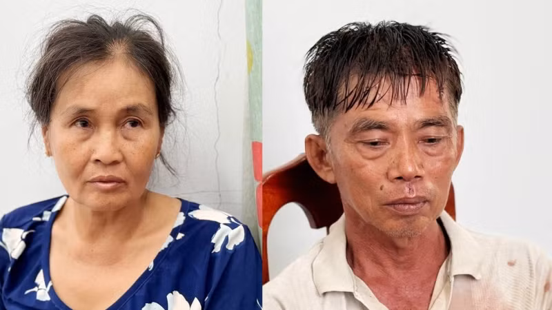 Hai đối tượng Lê Thị Ngọc Nhan và Lê Văn Điền. Hai đối tượng Lê Thị Ngọc Nhan và Lê Văn Điền.