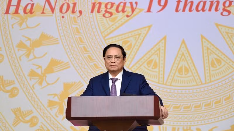 Thủ tướng Phạm Minh Chính phát biểu tại buổi gặp mặt. (Ảnh: Trần Hải) Thủ tướng Phạm Minh Chính phát biểu tại buổi gặp mặt. (Ảnh: Trần Hải)