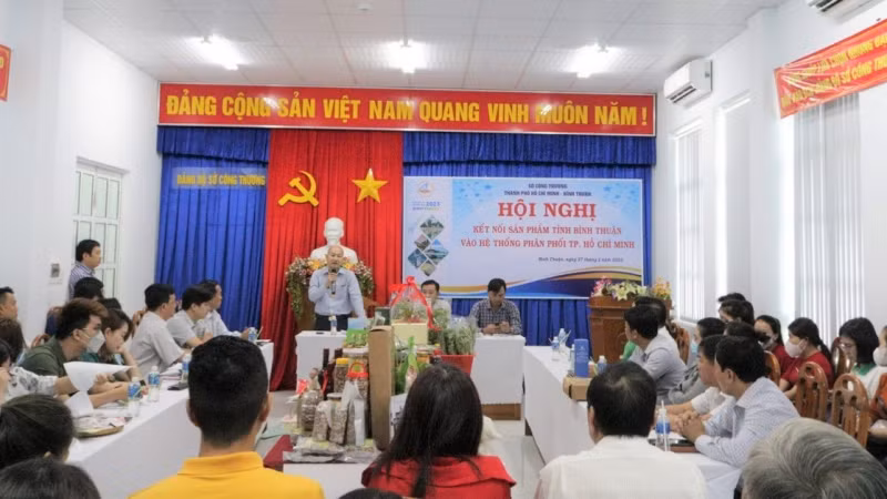 Ông Nguyễn Nguyên Phương, Phó Giám đốc Sở Công thương TP Hồ Chí Minh phát biểu tại Hội nghị.