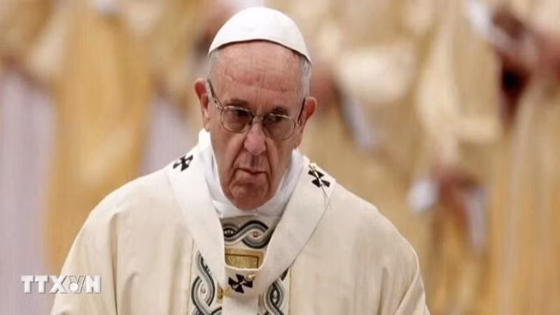 Giáo hoàng Francis. (Ảnh: IRNA/TTXVN)