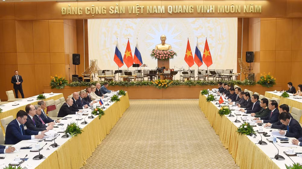 Quang cảnh buổi hội kiến. (Ảnh: Trần Hải)