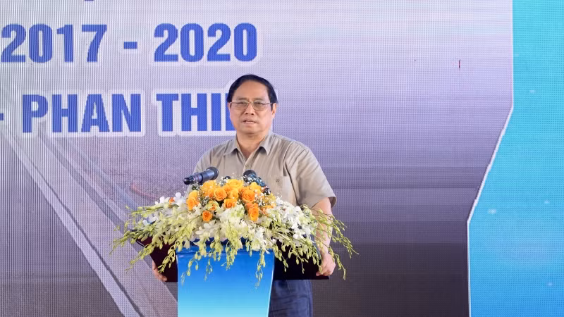 Thủ tướng Phạm Minh Chính phát biểu ý kiến tại lễ khánh thành.
