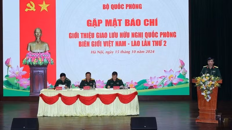 Quang cảnh buổi gặp mặt báo chí giới thiệu Giao lưu hữu nghị quốc phòng biên giới Việt Nam-Lào lần thứ 2.. Quang cảnh buổi gặp mặt báo chí giới thiệu Giao lưu hữu nghị quốc phòng biên giới Việt Nam-Lào lần thứ 2..