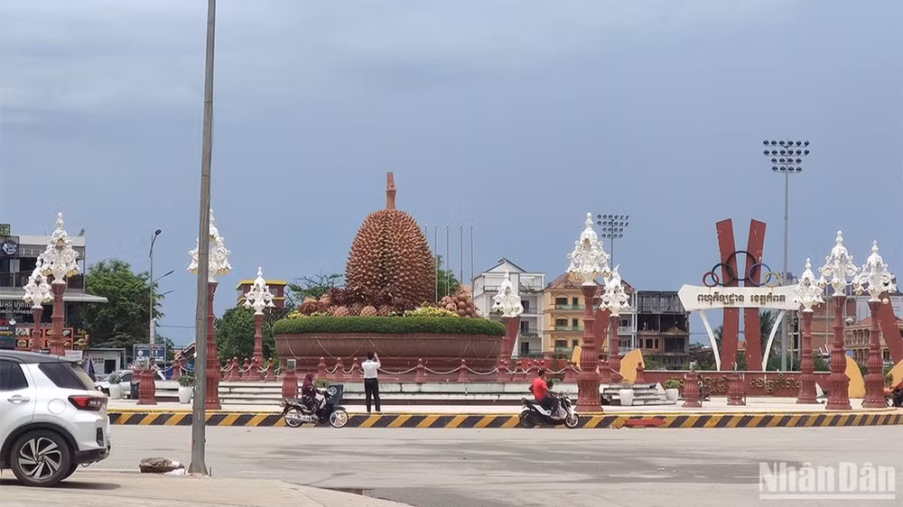 Trung tâm tỉnh Kampot, nơi sẽ diễn ra một số trận thi đấu trong khuôn khổ SEA Games 32 (Ảnh: Nguyễn Hiệp)