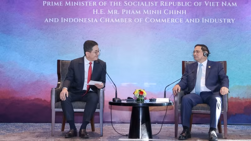 Thủ tướng Phạm Minh Chính khẳng định Việt Nam luôn hoan nghênh các doanh nghiệp Indonesia đầu tư vào lĩnh vực ngân hàng, tài chính.