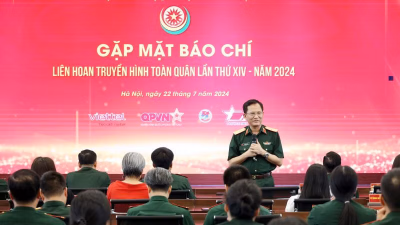 Gặp mặt báo chí thông tin về Liên hoan truyền hình toàn quân lần thứ XIV năm 2024.