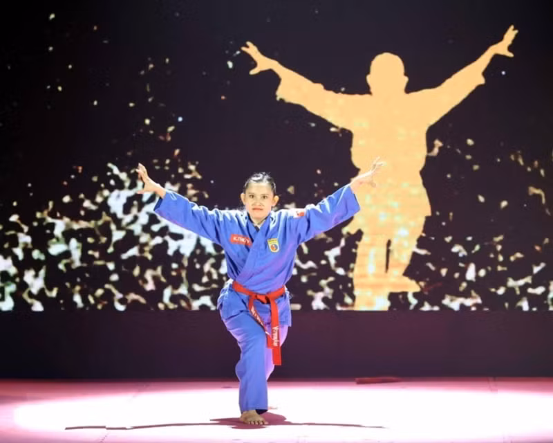 Màn biểu diễn của môn sinh Vovinam tại lễ kỷ niệm 85 năm thành lập Vovinam Việt võ đạo. (Ảnh: Thống Nhất/TTXVN) Màn biểu diễn của môn sinh Vovinam tại lễ kỷ niệm 85 năm thành lập Vovinam Việt võ đạo. (Ảnh: Thống Nhất/TTXVN)