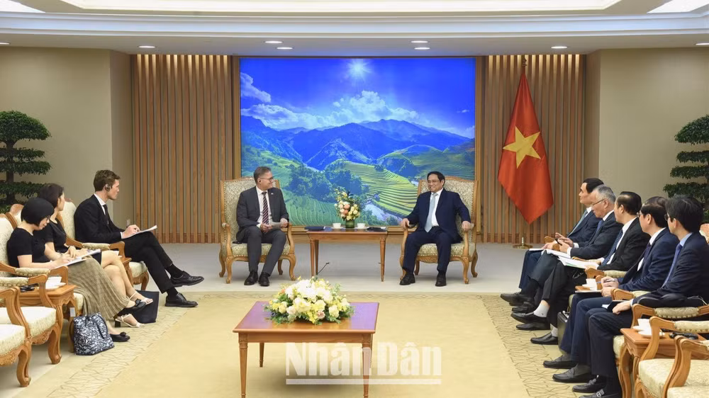 Quang cảnh buổi tiếp. (Ảnh: Trần Hải) Quang cảnh buổi tiếp. (Ảnh: Trần Hải)