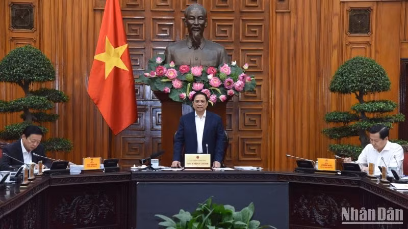 Thủ tướng Phạm Minh Chính chủ trì cuộc họp.