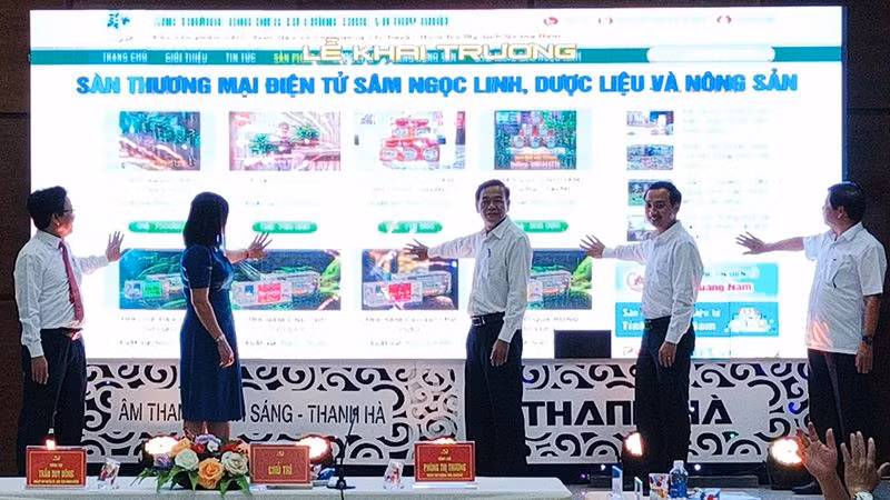 Khai trương sàn thương mại điện tử sâm Ngọc Linh, dược liệu và nông sản.