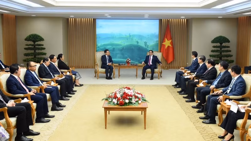 Quang cảnh buổi tiếp. Quang cảnh buổi tiếp.