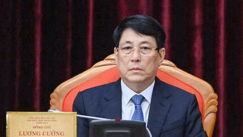 Đại tướng Lương Cường, Ủy viên Bộ Chính trị, Thường trực Ban Bí thư. (Ảnh: VGP/Nhật Bắc)