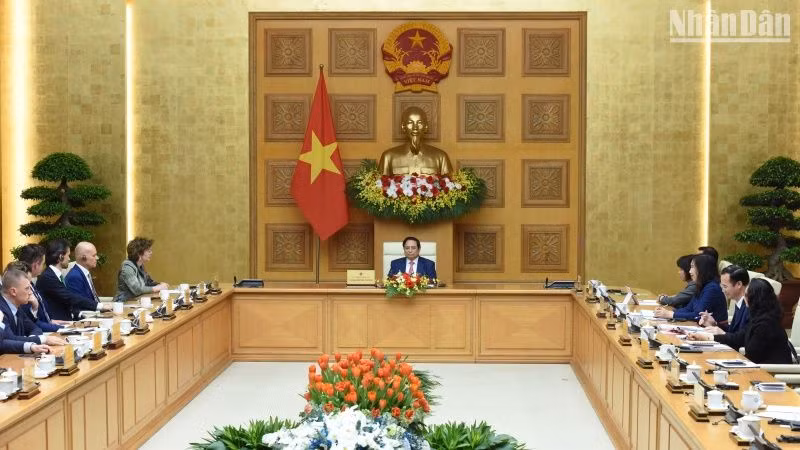 Quang cảnh buổi tiếp.
