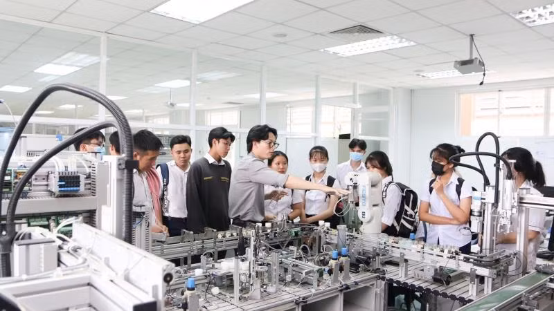 Hệ sinh thái đổi mới sáng tạo, hỗ trợ khởi nghiệp tại Trường đại học Quốc tế Miền Đông do Becamex IDC đầu tư xây dựng ở Bình Dương.