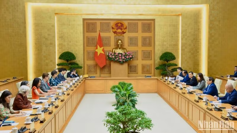 Quang cảnh buổi tiếp.