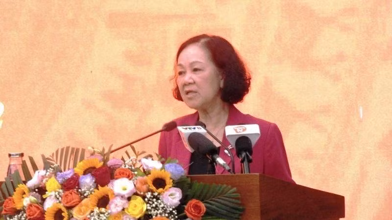 Đồng chí Trương Thị Mai: Cần tiếp tục đổi mới phương thức lãnh đạo của Đảng đối với hoạt động của hệ thống chính trị trong điều kiện mới.