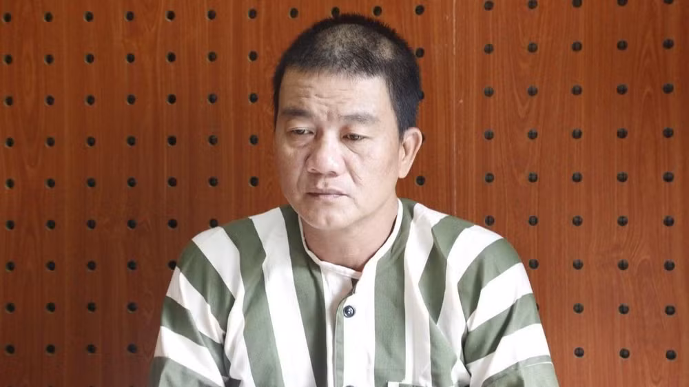 Đối tượng Lê Văn Thanh bị tạm giữ.