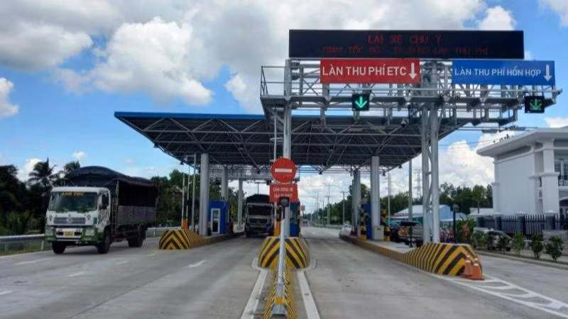 Trạm thu phí Trung Lương-Mỹ Thuận đã sẵn sàng thu phí vào ngày 8/8/2022.