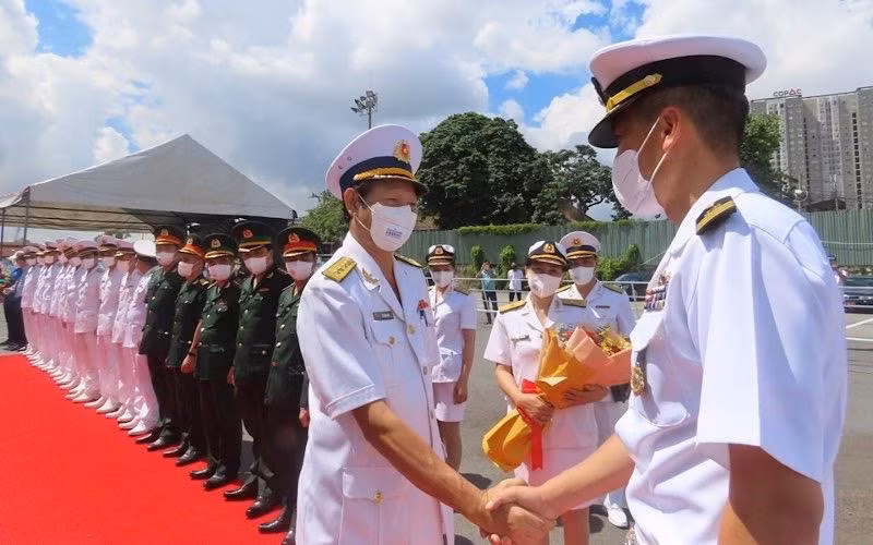 Nhóm tàu huấn luyện tuần tra trên biển của Hải quân Hàn Quốc sẽ thăm Thành phố Hồ Chí Minh đến ngày 17/9.