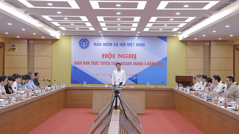 Hội nghị giao ban trực tuyến toàn ngành tháng 4/2024. (Ảnh: TÂM TRUNG)