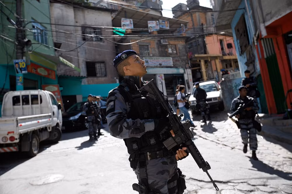 Lực lượng cảnh sát Brazil. (Nguồn: AP)