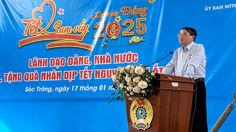 Phó Chủ tịch Quốc Hội Nguyễn Đức Hải chúc Tết tại Sóc Trăng.