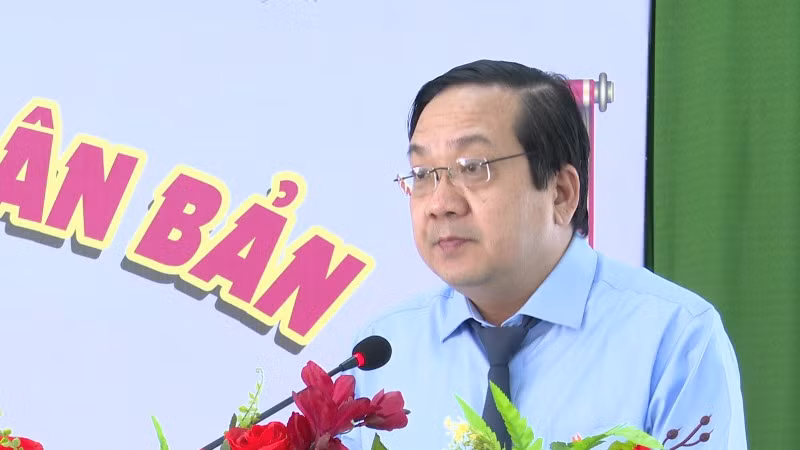 Phó Chủ tịch Ủy ban nhân dân tỉnh Long An Nguyễn Minh Lâm phát biểu. Phó Chủ tịch Ủy ban nhân dân tỉnh Long An Nguyễn Minh Lâm phát biểu.