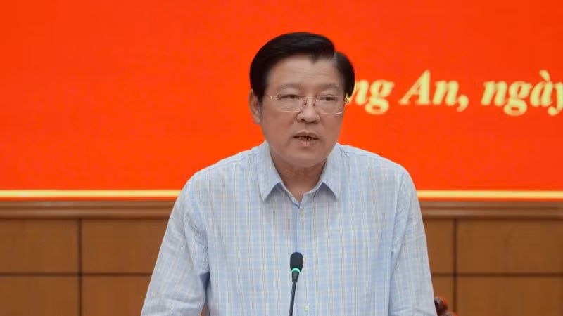 Ủy viên Bộ Chính trị, Bí thư Trung ương Đảng, Trưởng Ban Nội chính Trung ương Phan Đình Trạc phát biểu chỉ đạo.