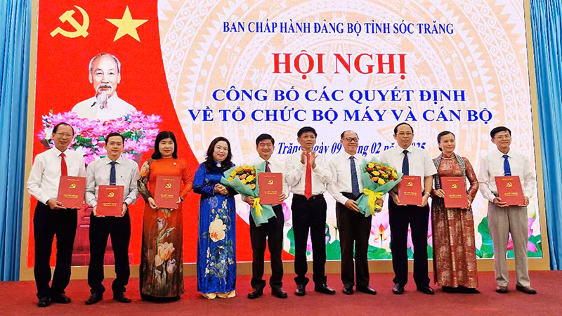 Công bố quyết định thành lập Ban Tuyên giáo và Dân vận Tỉnh ủy Sóc Trăng
