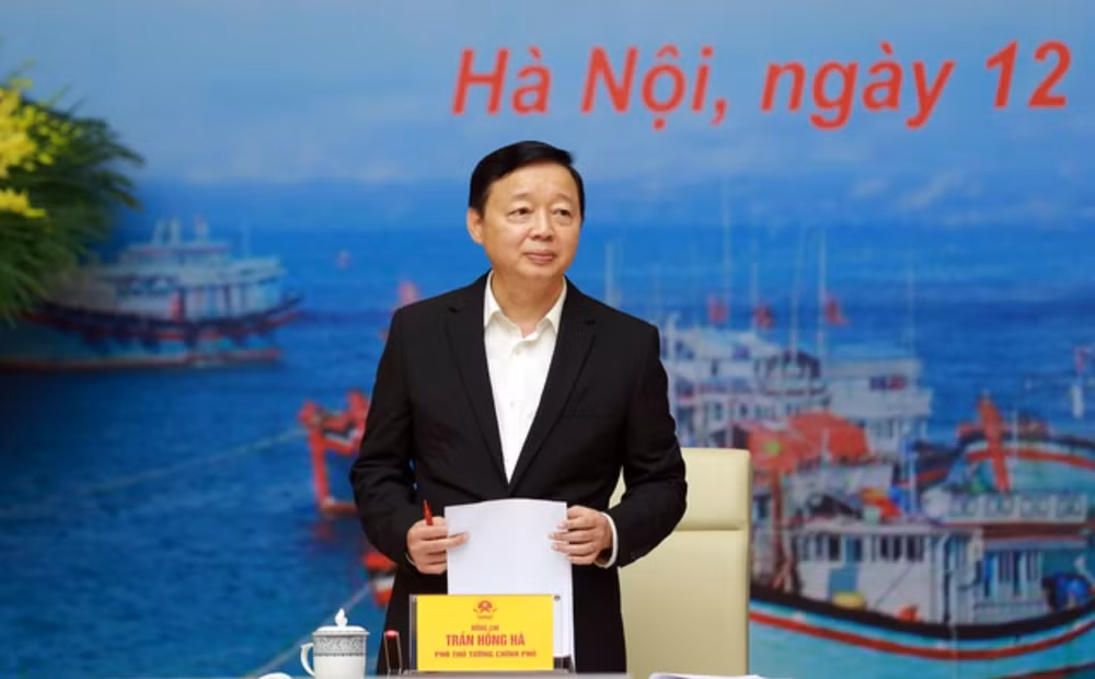 Phó Thủ tướng Trần Hồng Hà chủ trì phiên họp. (Ảnh: VGP)
