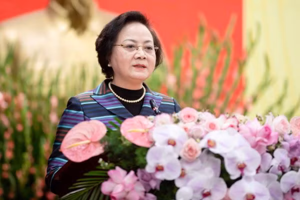 Bộ trưởng Nội vụ Phạm Thị Thanh Trà phát biểu khai mạc. (Ảnh: Thế Kha)