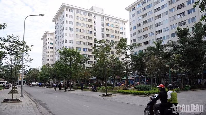 Khu nhà ở xã hội Đặng Xá - Gia Lâm (Hà Nội). Ảnh | KHÁNH AN