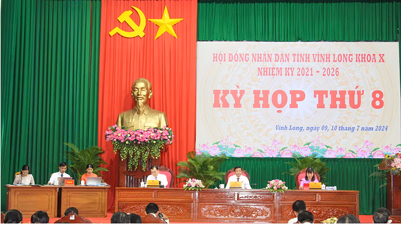 Vĩnh Long khai mạc kỳ họp lần thứ 8, Hội đồng nhân dân tỉnh khóa 10, nhiệm kỳ 2021-2026. 