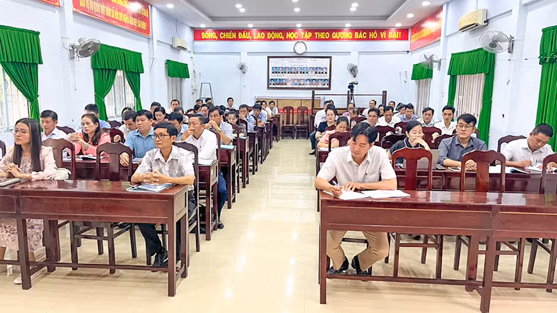 Các đại biểu tham gia lớp tập huấn.