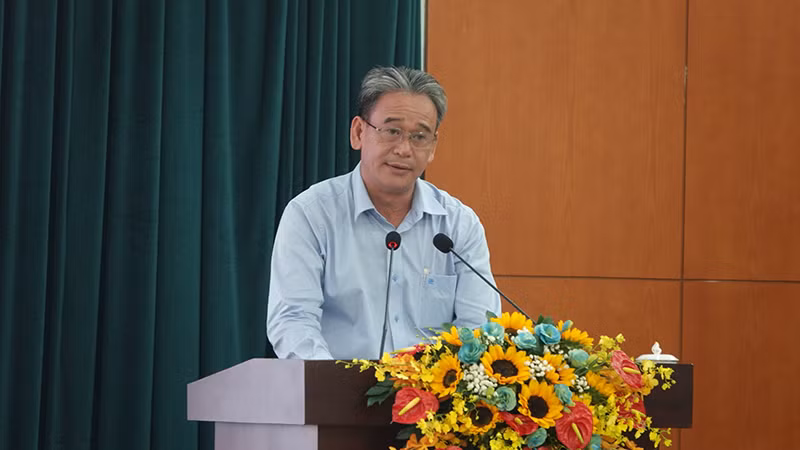 Đồng chí Nguyễn Thành Nam, Phó Bí thư Thường trực Quận ủy Quận 3 phát biểu tại hội nghị. Đồng chí Nguyễn Thành Nam, Phó Bí thư Thường trực Quận ủy Quận 3 phát biểu tại hội nghị.