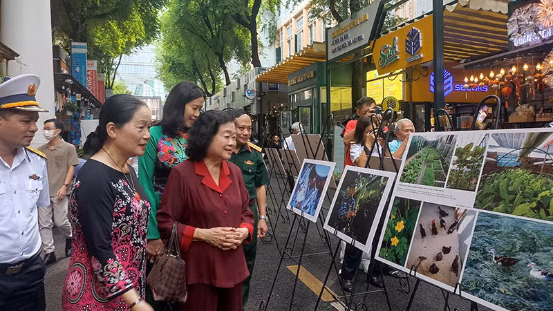 Các đại biểu tham quan triển lãm.
