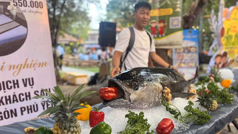 Khu vực giới thiệu đặc sản Phú Yên.