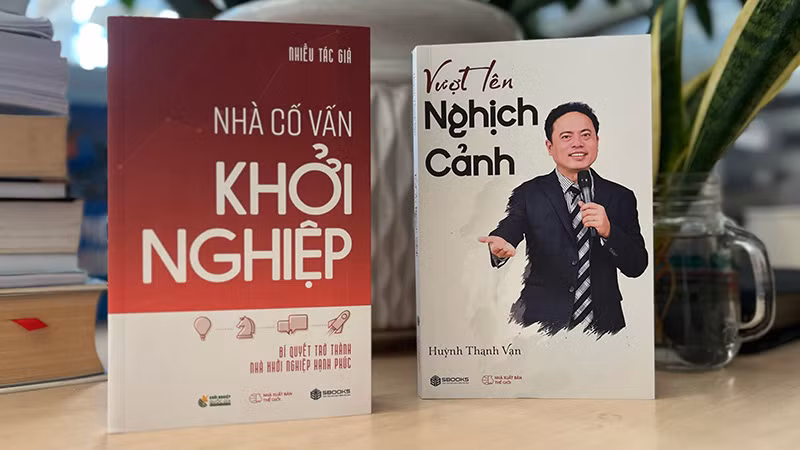 Bìa hai cuốn sách truyền cảm hứng khởi nghiệp.