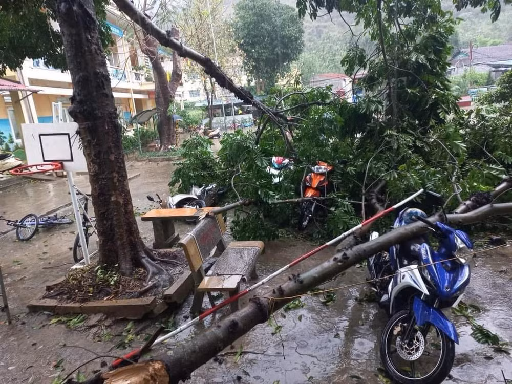 Tài sản của cán bộ Trường Phổ thông Dân tộc Bán trú Tiểu học xã Du Già, huyện Yên Minh bị hư hỏng.