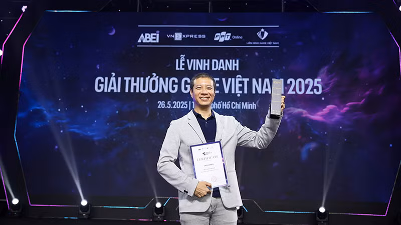 VNGGames vinh dự nhận giải Nhà phát hành game xuất sắc 3 năm liên tiếp. (Ảnh: VNG)