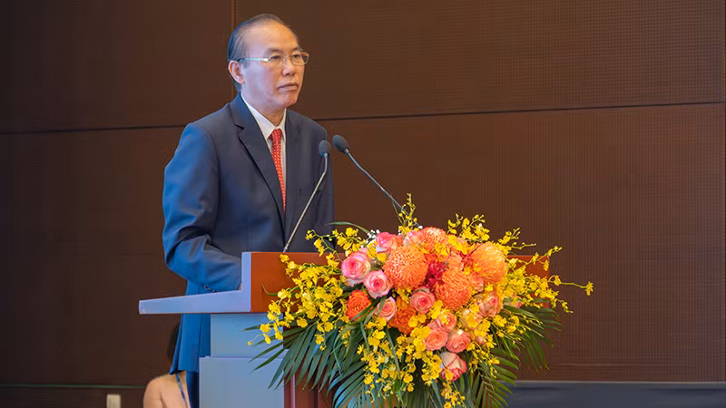 Thứ trưởng Nông nghiệp và Phát triển nông thôn Phùng Đức Tiến phát biểu tại hội thảo. (Ảnh: Ban tổ chức) Thứ trưởng Nông nghiệp và Phát triển nông thôn Phùng Đức Tiến phát biểu tại hội thảo. (Ảnh: Ban tổ chức)