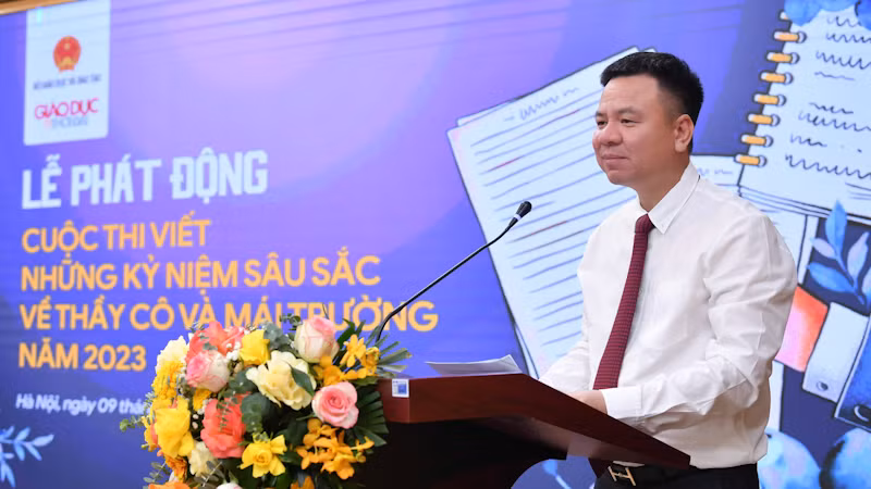 Tổng Biên tập Báo Giáo dục và Thời đại Triệu Ngọc Lâm công bố thể lệ cuộc thi Tổng Biên tập Báo Giáo dục và Thời đại Triệu Ngọc Lâm công bố thể lệ cuộc thi