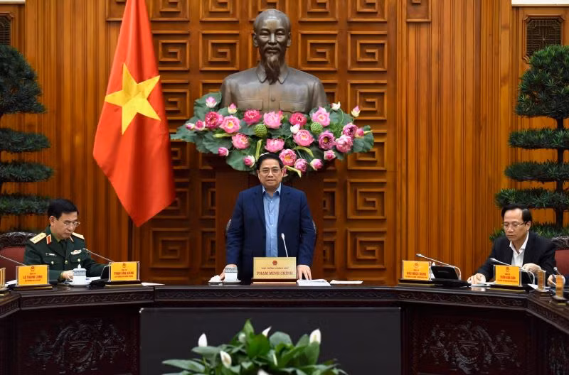 Thủ tướng Phạm Minh Chính dự và phát biểu chỉ đạo hội nghị.