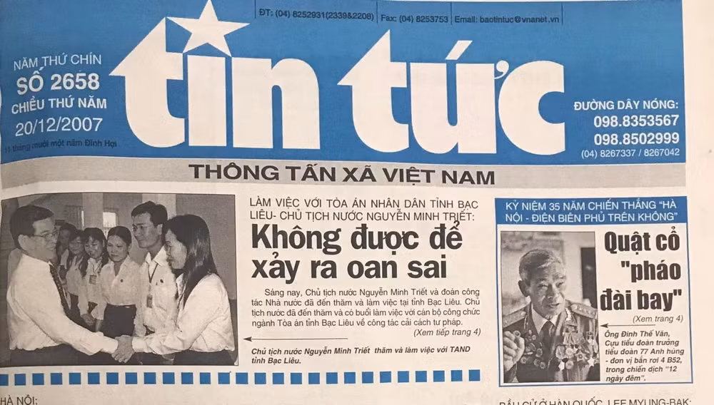 Báo Tin tức luôn là một tờ báo đáng tin cậy với độc giả. Báo Tin tức luôn là một tờ báo đáng tin cậy với độc giả.