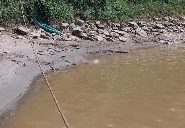 Hiện trường phát hiện thi thể nạn nhân. (Nguồn: Báo Công an Nhân dân)