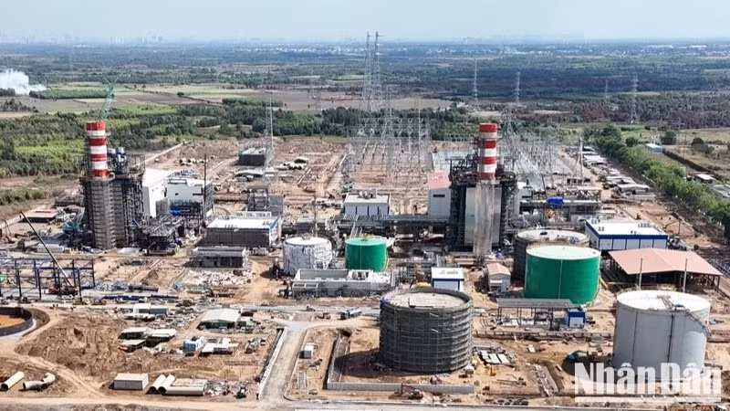 Dự án trọng điểm quốc gia nhà máy nhiệt điện Nhơn Trạch 3, 4. Ảnh: THIÊN VƯƠNG