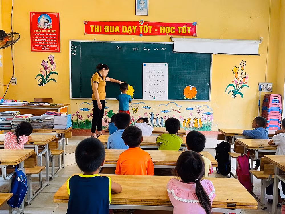 Kiểm tra kiến thức đầu vào lớp 1 tại trường tiểu học xã Hồng Ca, huyện Trấn Yên. Kiểm tra kiến thức đầu vào lớp 1 tại trường tiểu học xã Hồng Ca, huyện Trấn Yên.